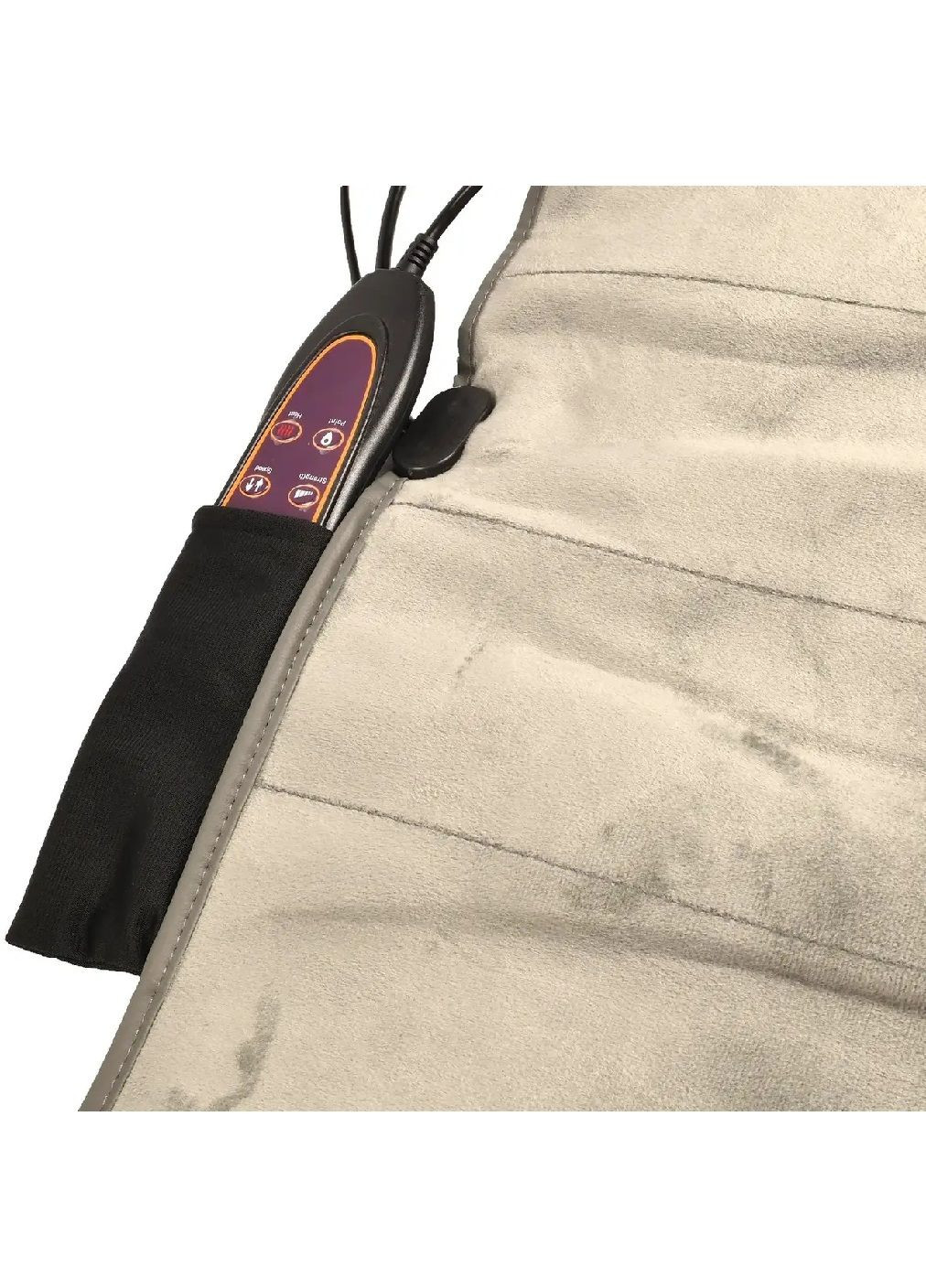 Многофункциональный массажный матрас коврик с пультом управления надувной подушкой режимом подогрева 165х48 см (479523-Prob) Unbranded (322121266)