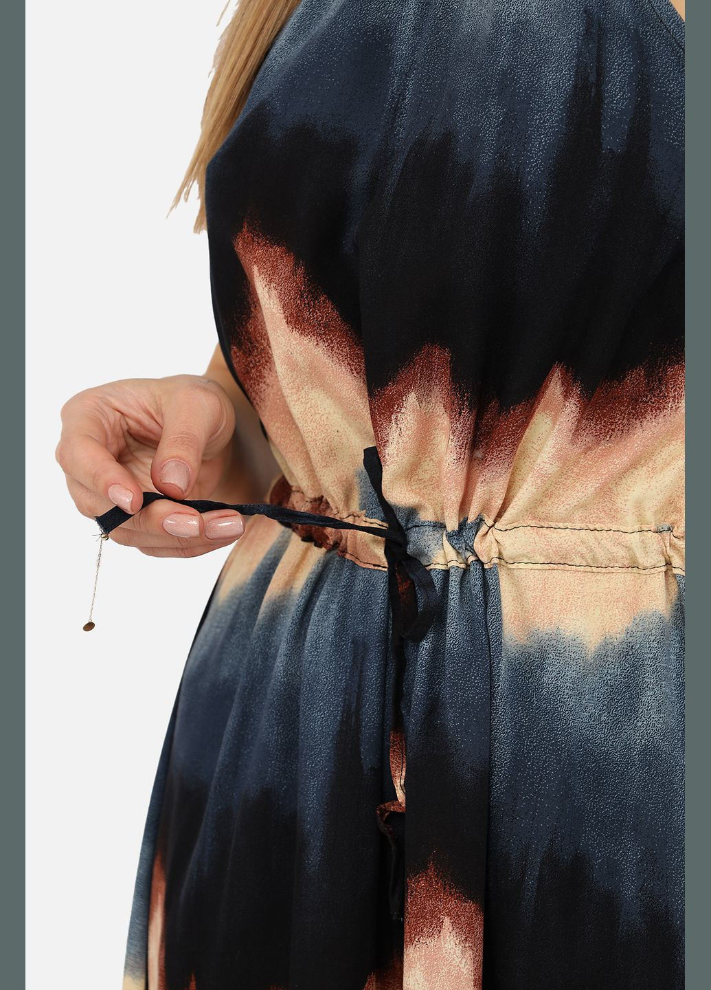 Летний женский женский сарафан цвет темно-синий цб-00270230 Mass