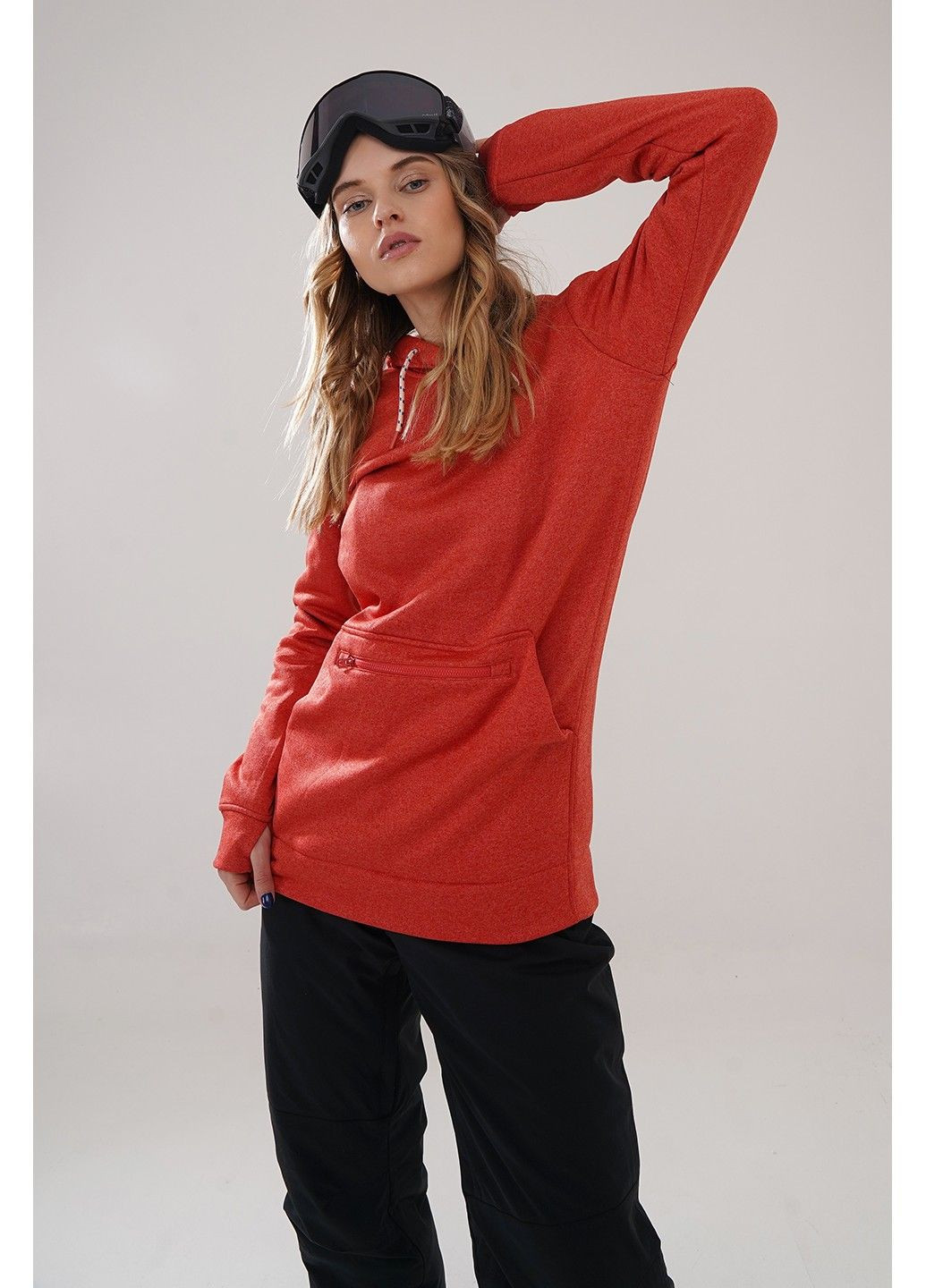 Худі W OAK LONG PULLOVER HOODIE cranberry heather - 20840-W20 Burton (358497914)