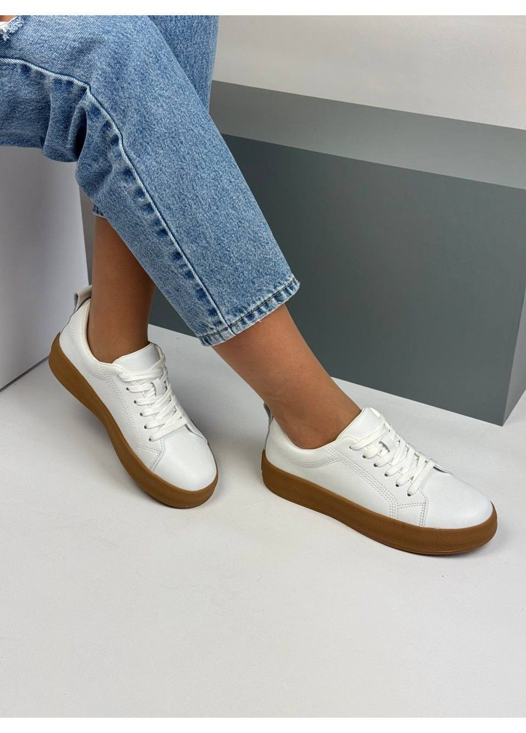 459 Кеди Шкіряні Білі KDSL білі демісезони (367960256)