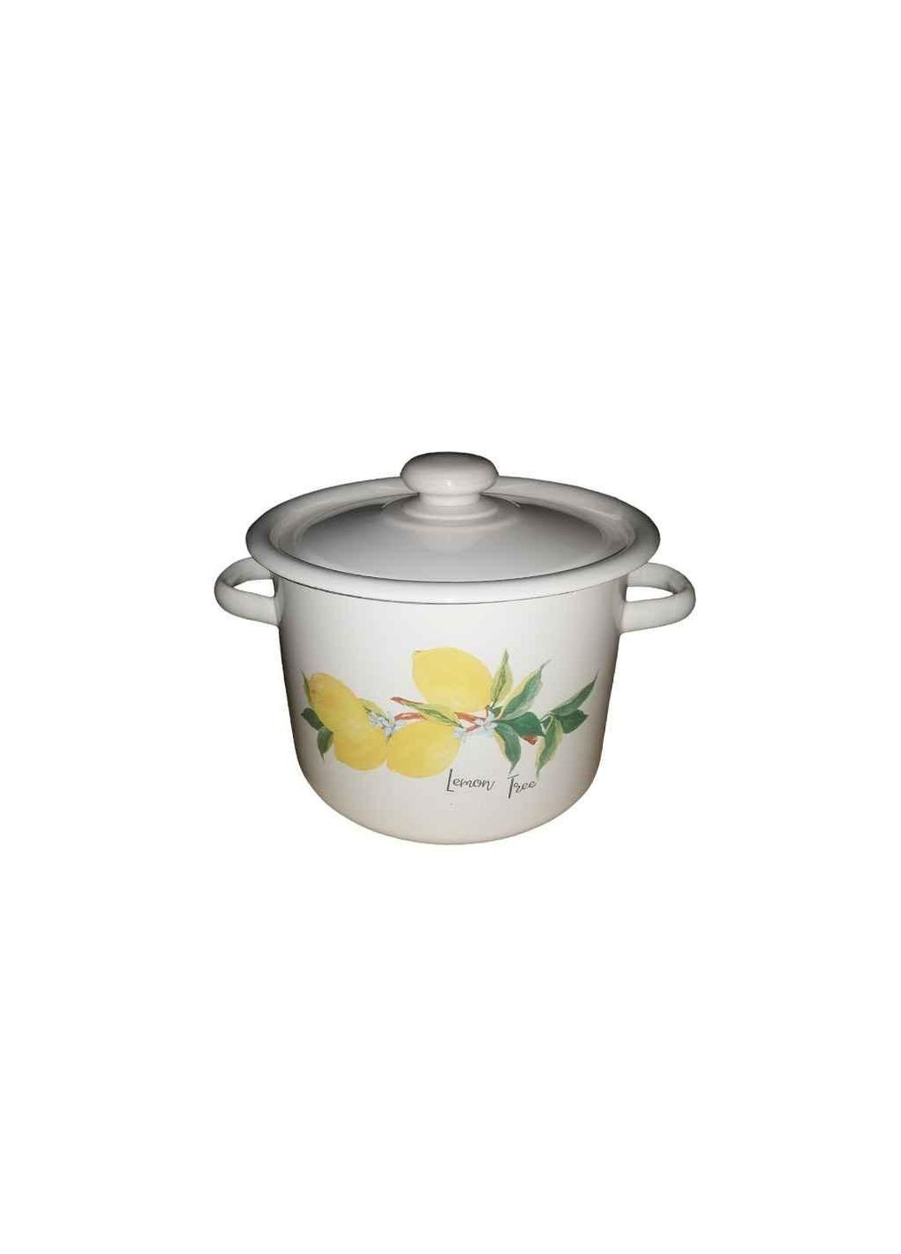 Кастрюля ем. 4,5л /2 цилиндрическая Лимонное дерево (молочная) I1615/2 ТМ Idilia (306631338)