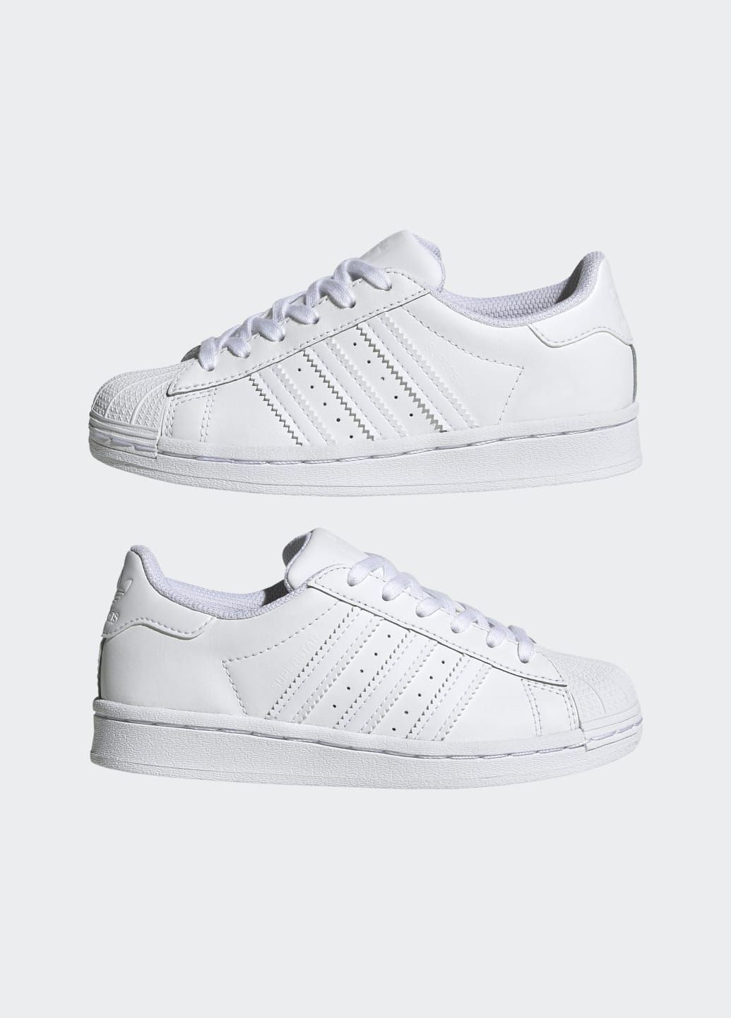 Білі всесезонні кросівки superstar adidas