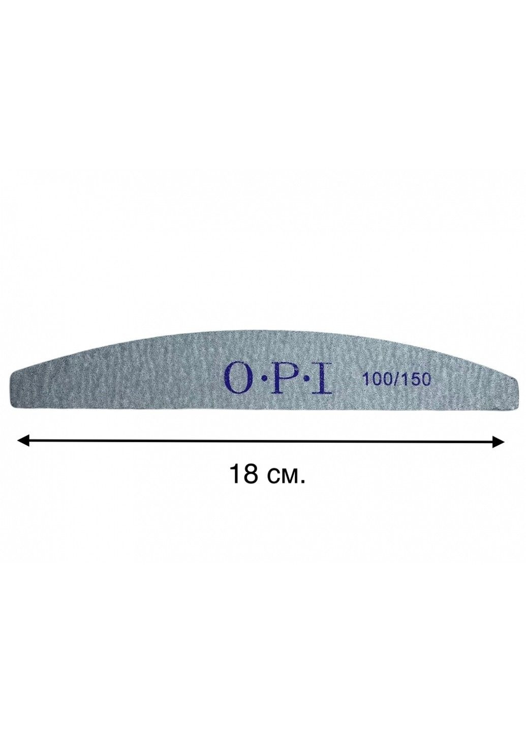 Пилочка напівкругла двостороння для манікюру та педикюру 100-150 OPI (298055241)