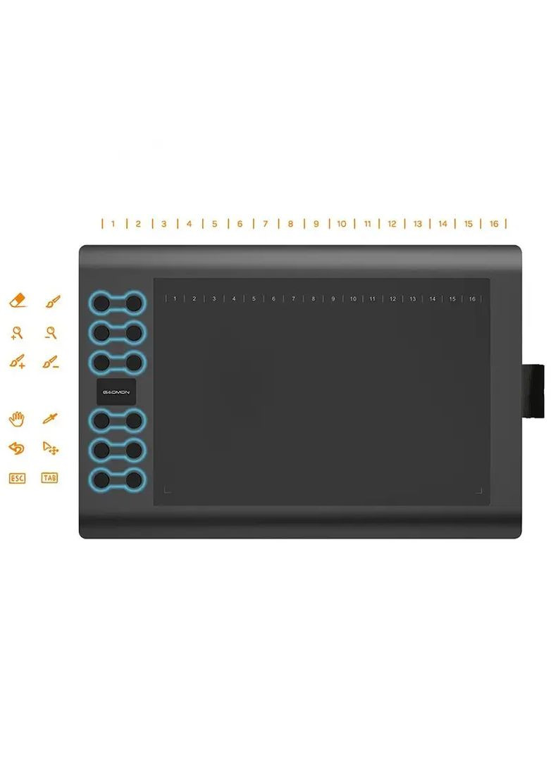 Графічний планшет M106K PRO для малювання Gaomon (300577470)