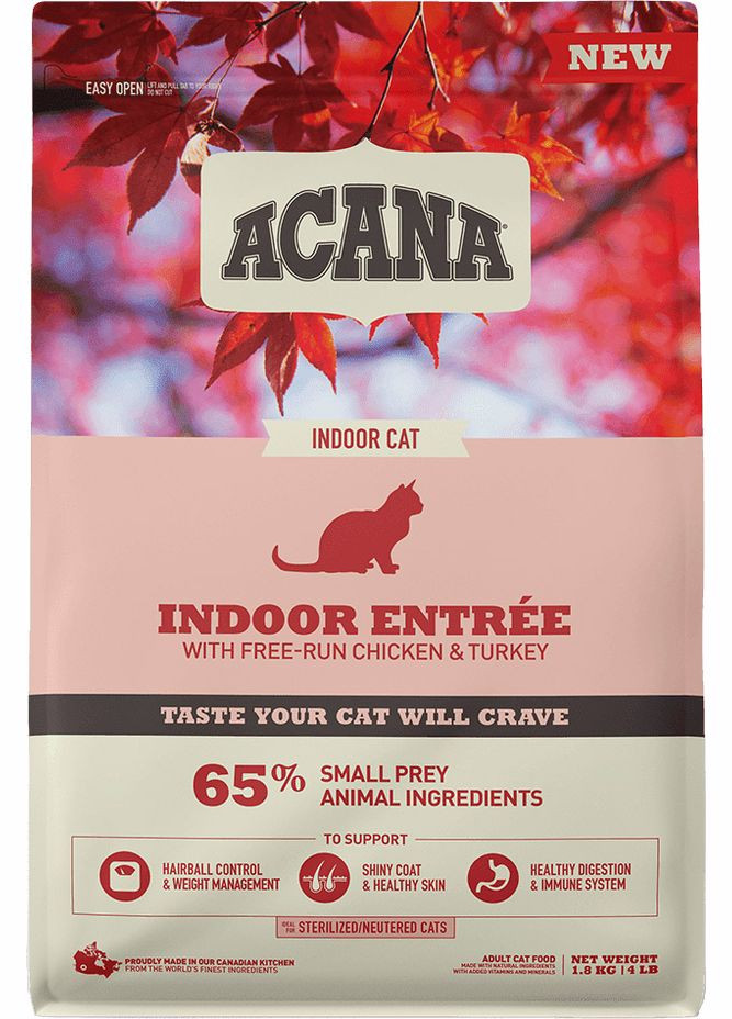 Сухий корм для кішок Indoor Entree Cat 1.8 кг (a71450) Acana (280951640)
