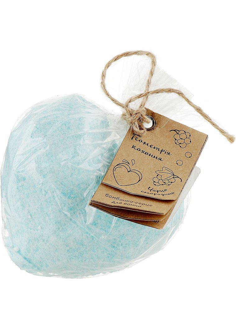 Бомбочка "Геометрическое сердце", черная смородина 170g (877889-54925) DUSHKA (368622907)