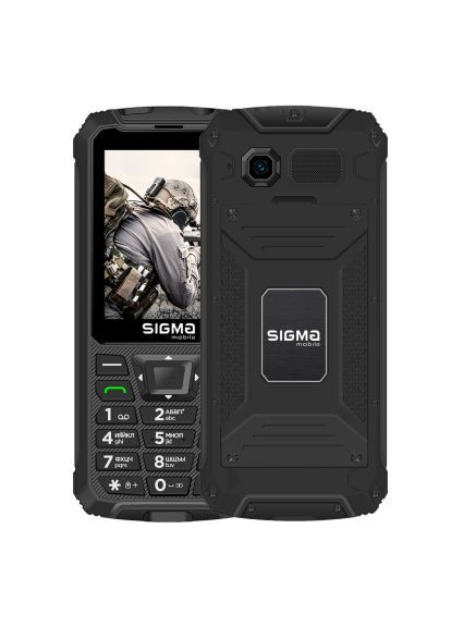 Мобильный телефон (4827798122419) Sigma X-treme PR68 Type-C Black (366700904)