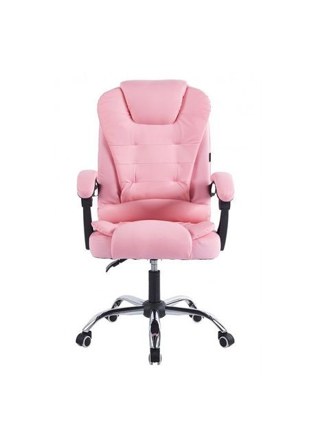 Крісло офісне на колесах рожеве Bonro BN-6070 (349819362)