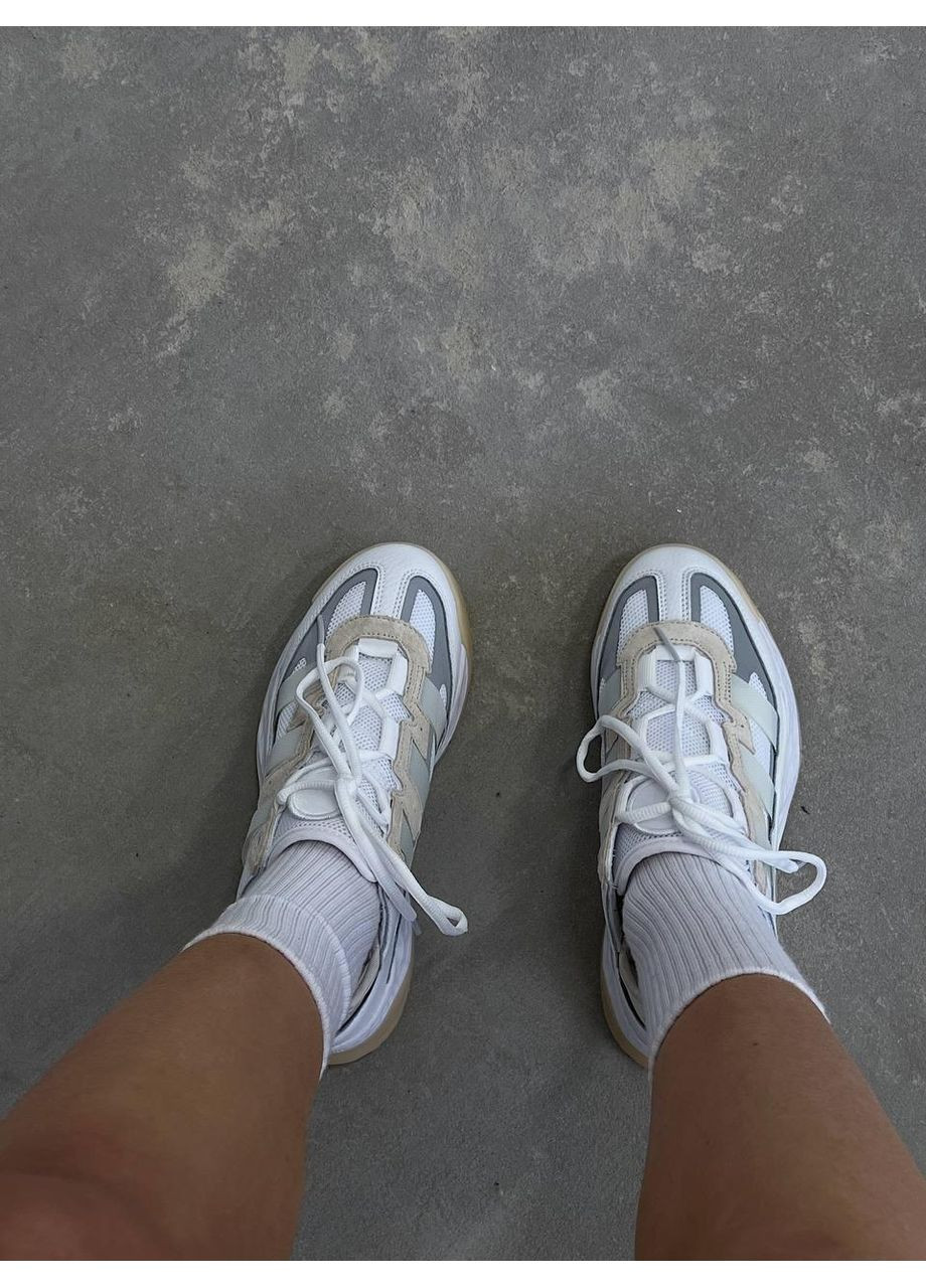 КРОССОВКИ ЖЕНСКИЕ ADIDAS NITEBAL WHITE GUM АДИДАС НАЙТБОЛ No Brand бежевые демисезоны (367172252)