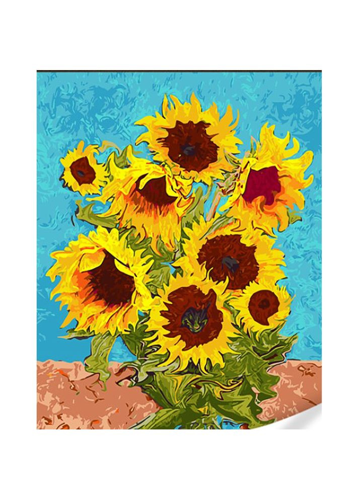 Картина по номерам "Солнухи" см для творчества, рисования, хобби для взрослых и детей. Strateg (369757749)