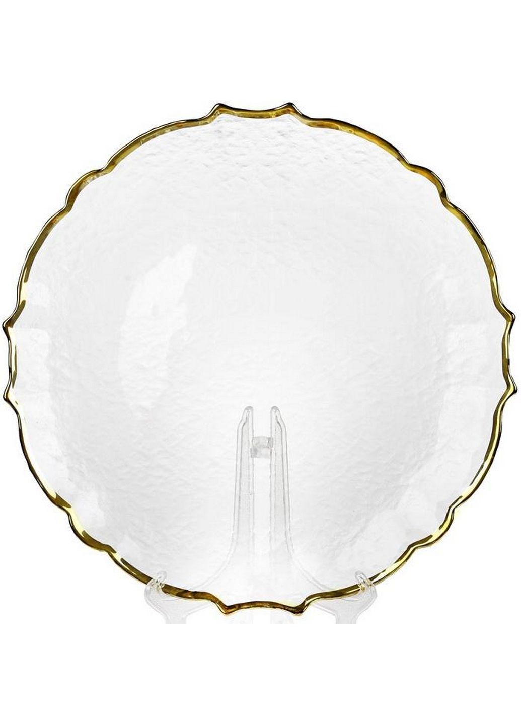 Набор 4 тарелки adele, стеклянные c золотым кантом Bona (282594233)