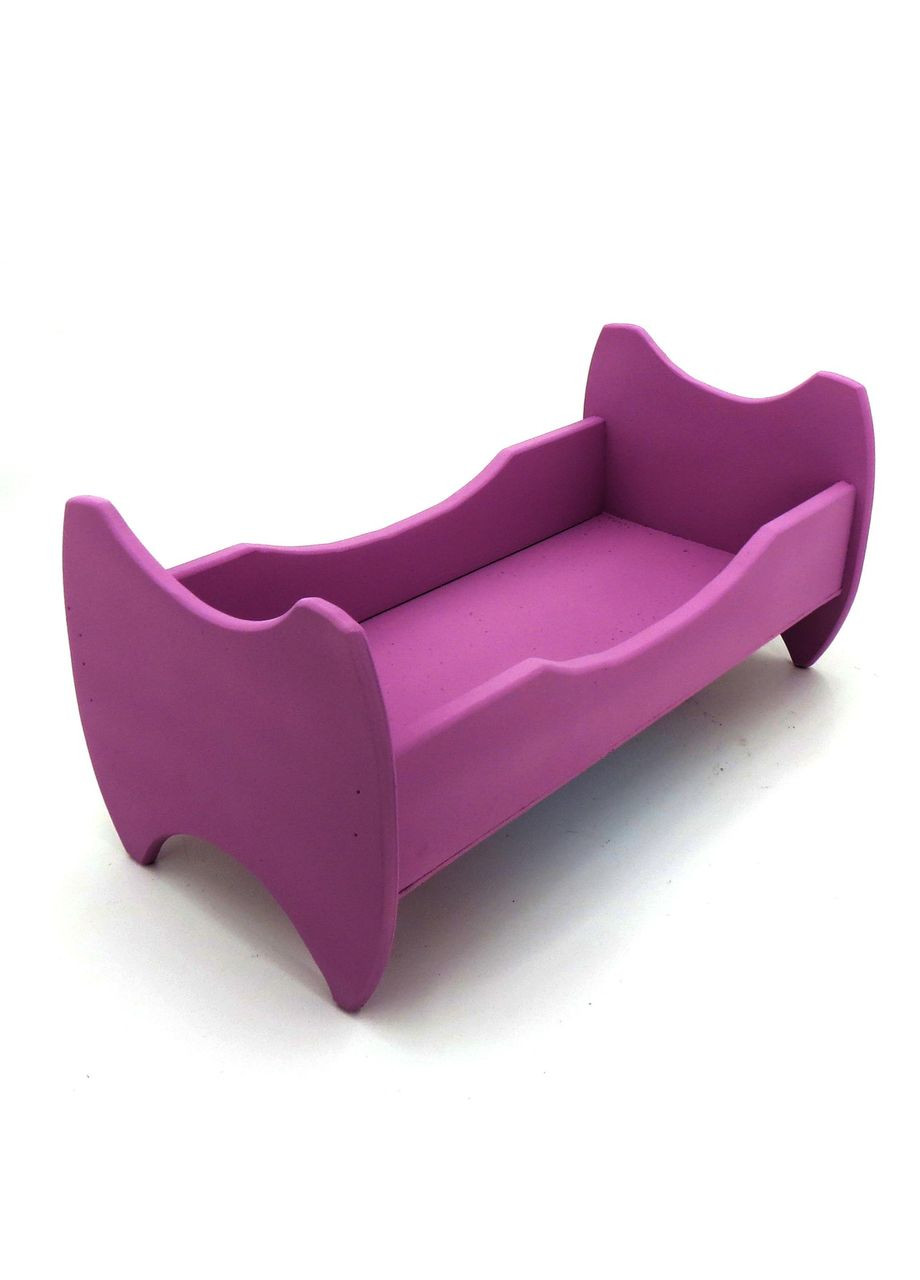 Ліжко для ляльок з дерева Жасмін флокс (КРТ-000755) No Brand (328605416)