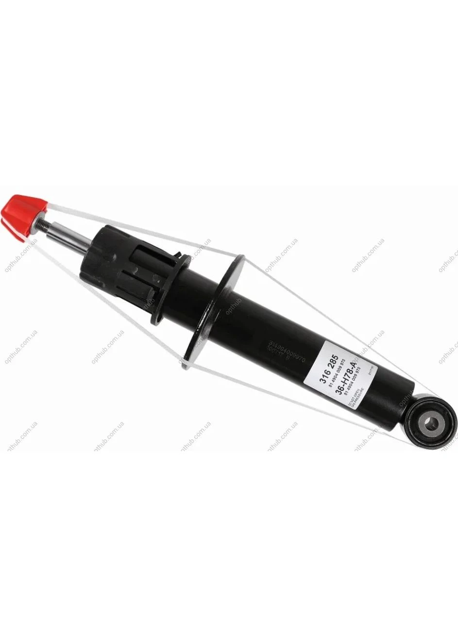 Амортизатор газомасляный PORSCH CAYENNE (92A) REAR 316 285 Sachs (366200136)