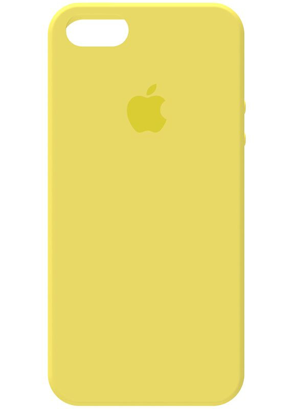Чехол-накладка Silicone Case Apple iPhone 5/5s/SE Lemon Yellow Toto (301468947)