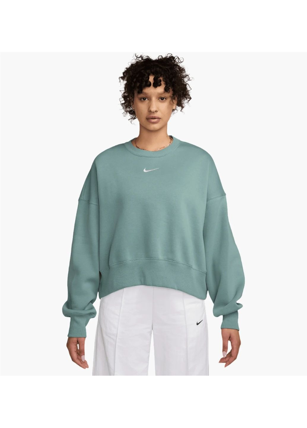 Свитшот женский Style Flc Crew Oos Green Nike (365961319)