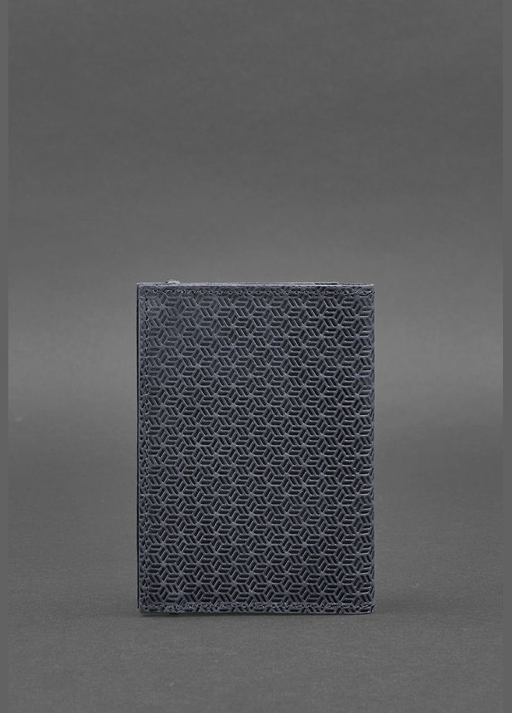 Шкіряна обкладинка для паспорта 2.0 Карбон синя (A-026217) BlankNote (329743028)