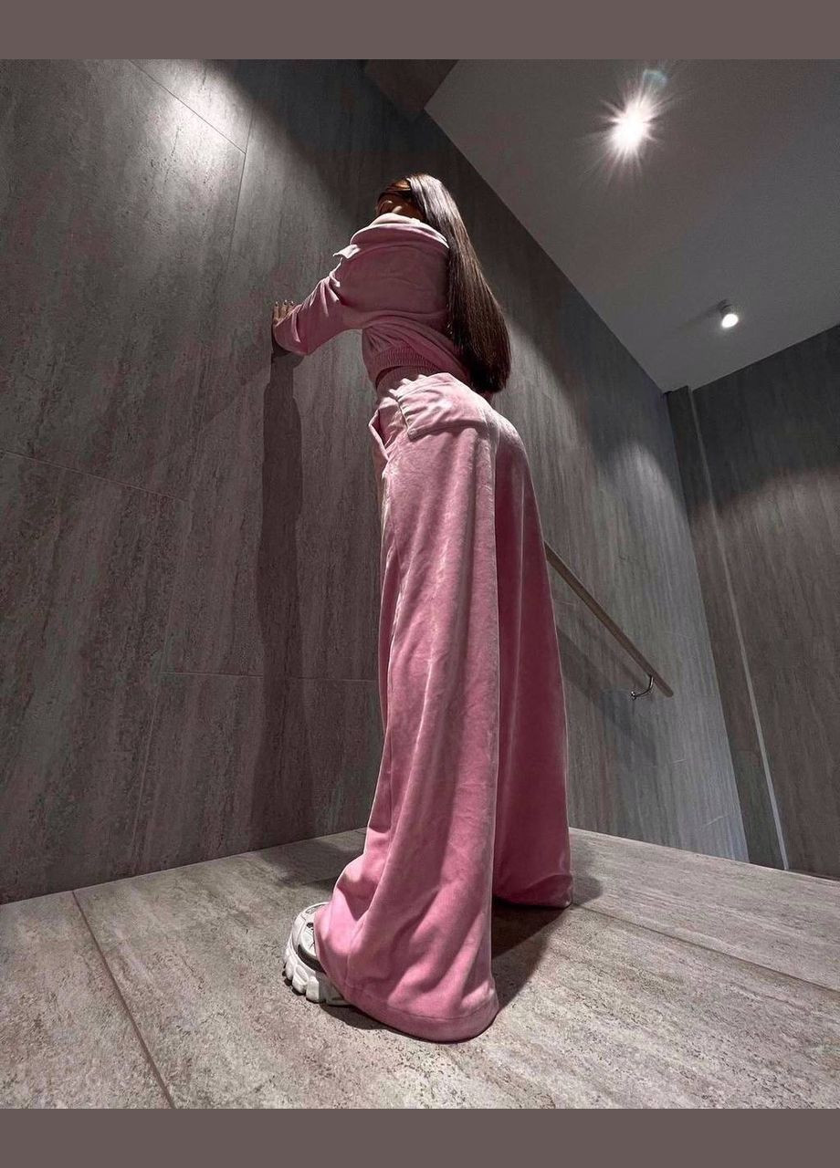 Жіночий велюровий костюм з кофтою та штанами Adelante (348058761)