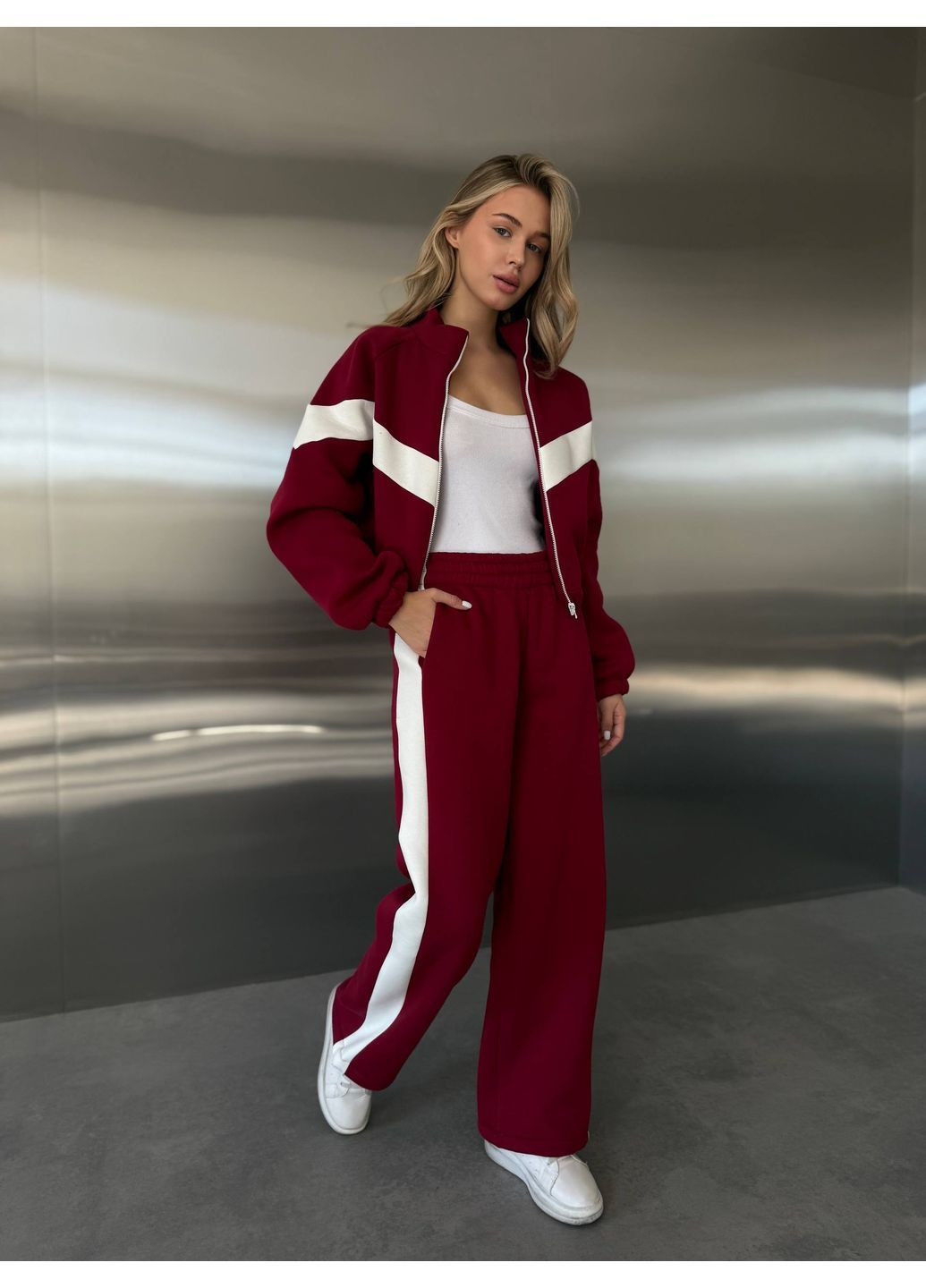 Спортивный костюм с вставками трёхнитка Пенье No Brand Р4942-347/1 (365815477)