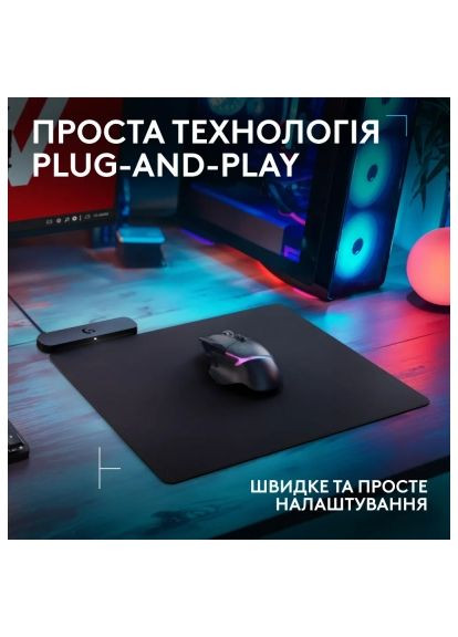 Коврик для мышки (947-000003) Logitech G PowerPlay 2 Charging System Mouse Pad (370017299)