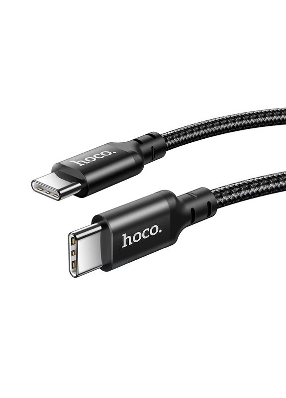 Кабель Type-C to Type-C 60W, 1m, nylon, aluminum connectors, (6931474752215) Hoco X14 (381197120)