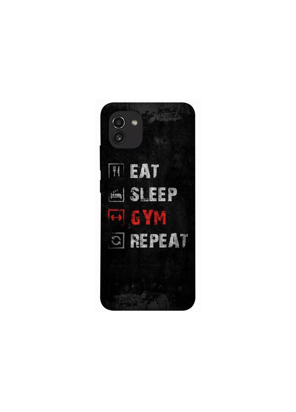 Чехол на Samsung Galaxy A03 Gym Frontalka (354183326)