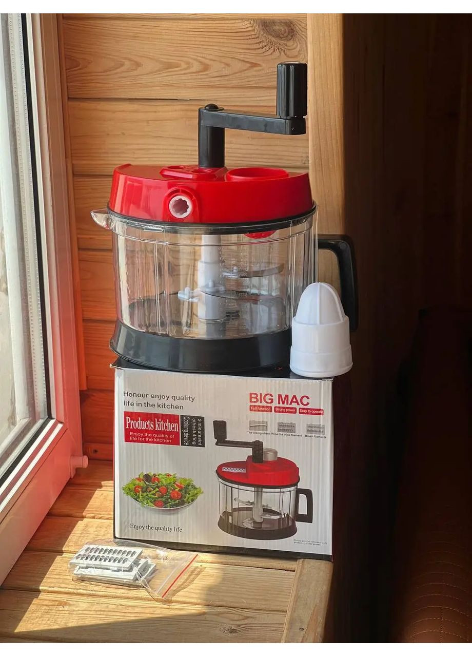 Овочерізка кухонний подрібнювач BIG MAC Hand cranked vegetable slicer AND LY-974 Esonstyle (363832182)