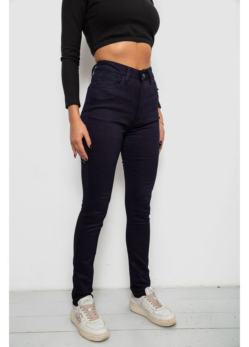 Джинсы женские однотонные на флисе 244RS026 Ager - (372463817)