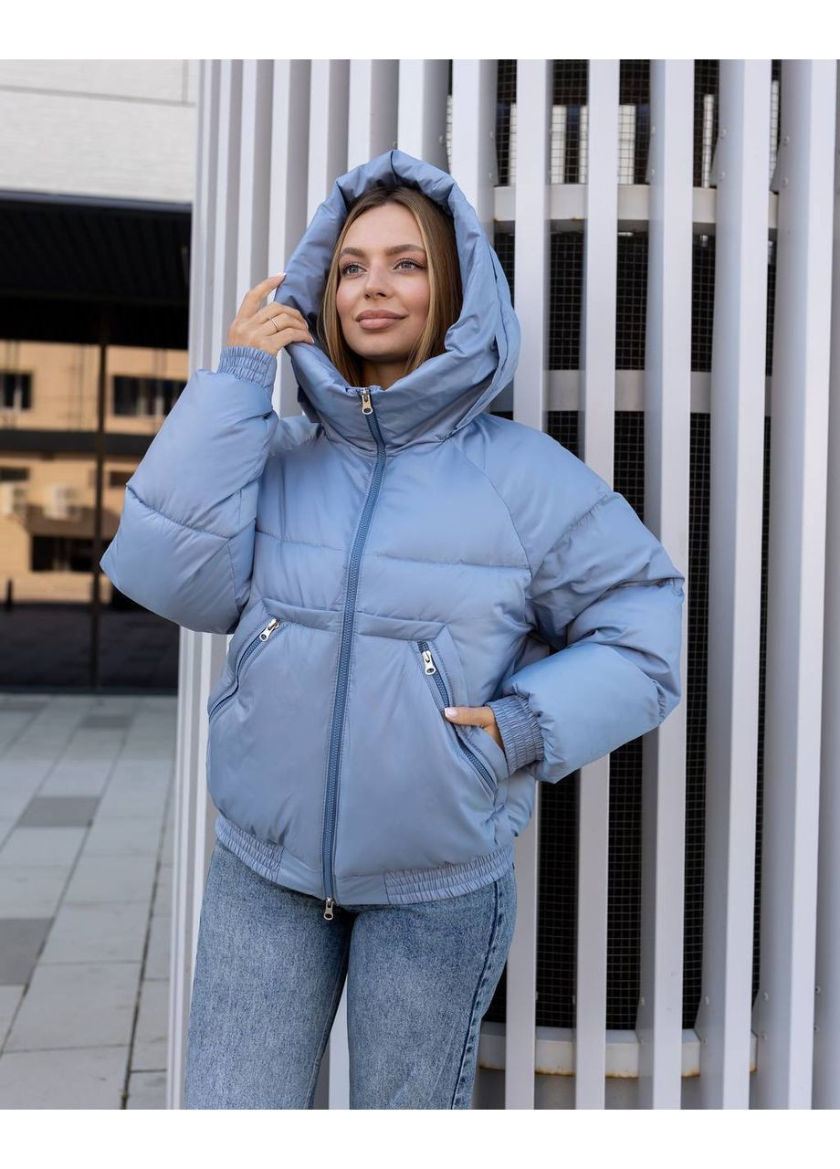 Блакитний зимній Пуховик Geran