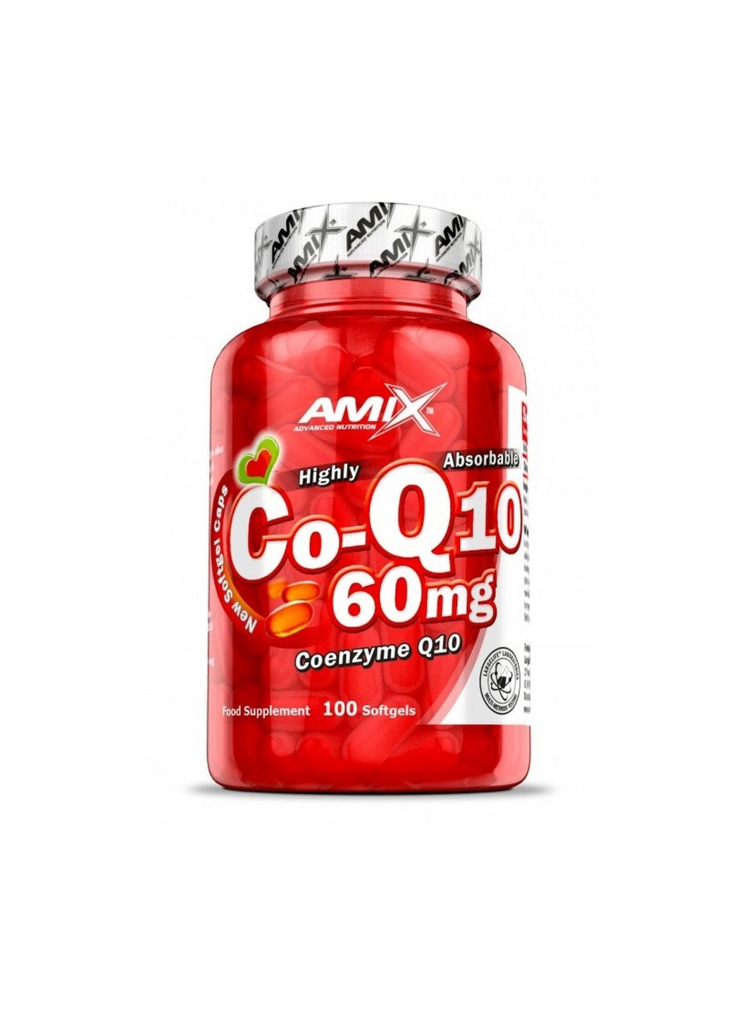 Натуральна добавка Nutrition Coenzyme Q10 60 mg, 100 капсул Amix Nutrition (293481695)