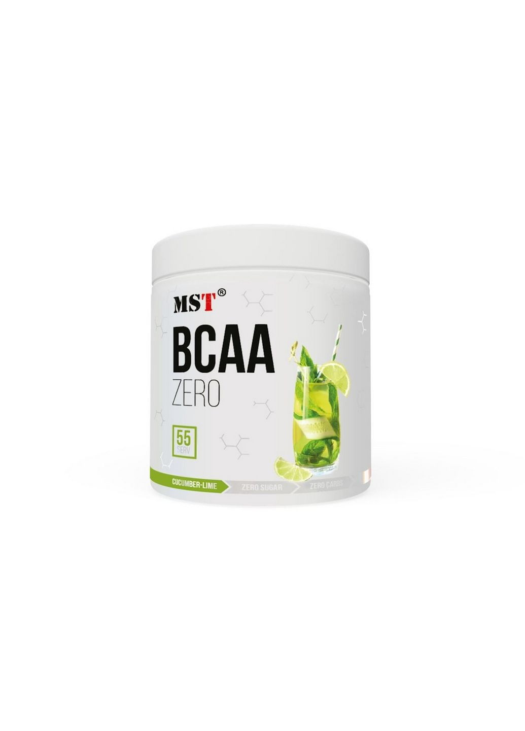 Аминокислота BCAA BCAA Zero, 330 грамм Огурец-лайм MST (293482020)