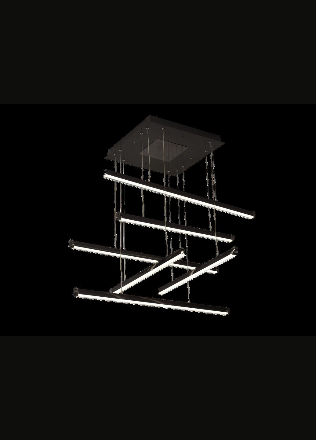 Люстра світлодіодна акрилова V 1131 BK чорна Valeso (296986266)