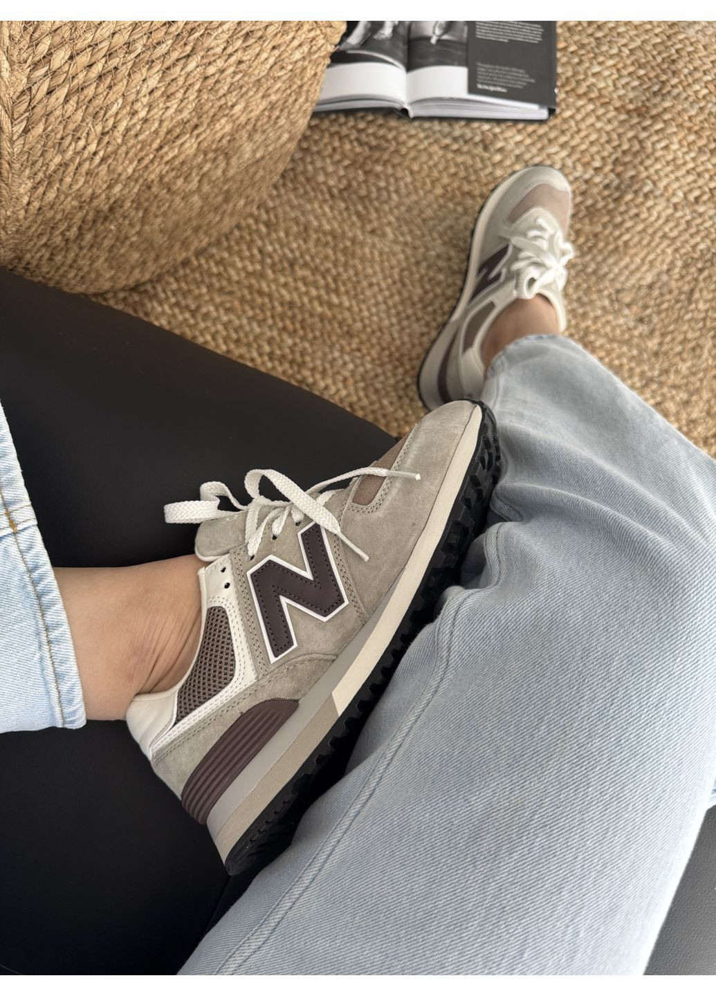 Кросівки жіночі і чоловічі New Balance 574 Legacy Beige Brown | Нью Беланс 574 бежеві демісезони (370604316)