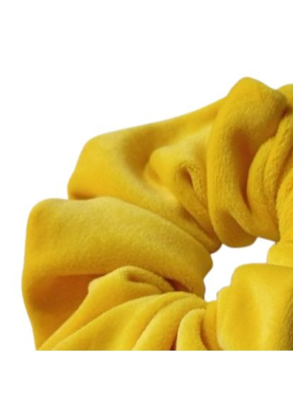 Резинка для волос велюровая желтая Hand Made UA 15 см Handmade (368772259)