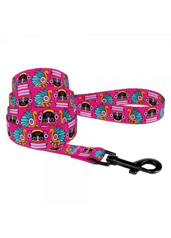 Поводок нейлоновый для собак различных пород Dog Urban Mask Pink - 2,5х152 см BronzeDog (327070478)