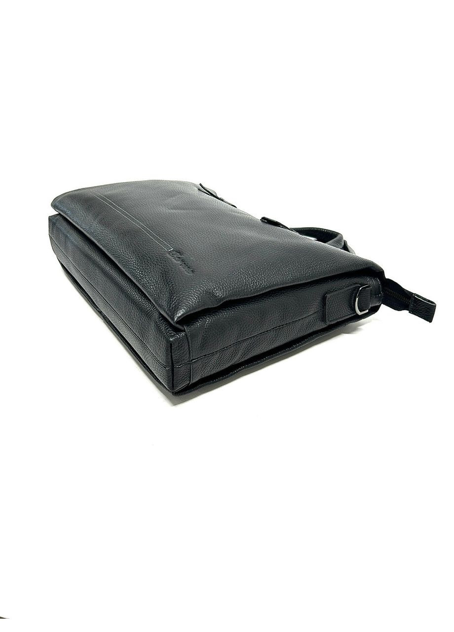 Мужская сумка из натуральной кожи 1087-1 черная 38х28х7 Fashion (367263489)