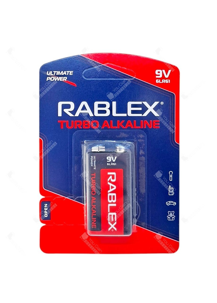 Батарейка Turbo Alkaline 9В/6LR61 Rablex (361066630)