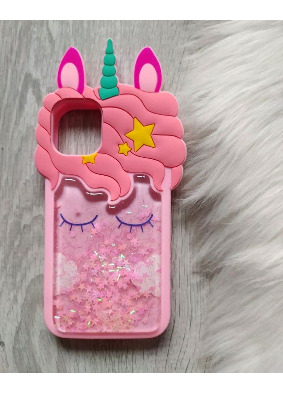 Чехол на 11 Единорог с блестками силиконовый 3d No Brand (360896587)