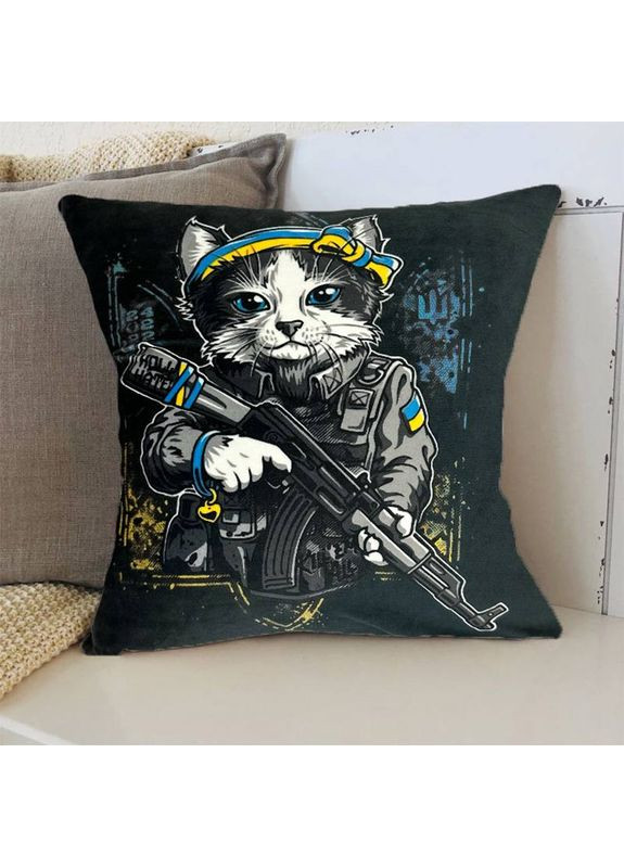 Подушка патріотична 3D Патріотична ковдра Гордість та Ласка 2698_D 12720 35х35 см FlexDress (368783649)