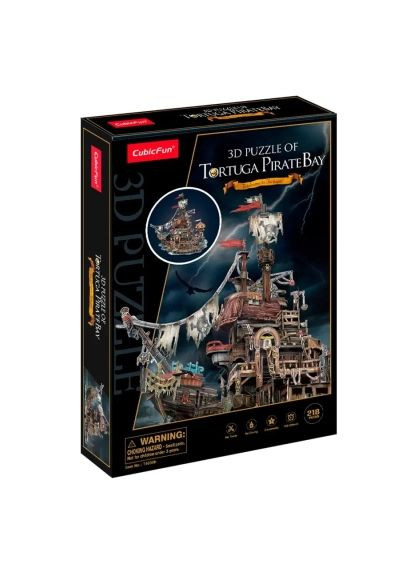 Пазл Cubic Fun (T4039h) CubicFun 3D Піратський корабель Тортуга (366070403)
