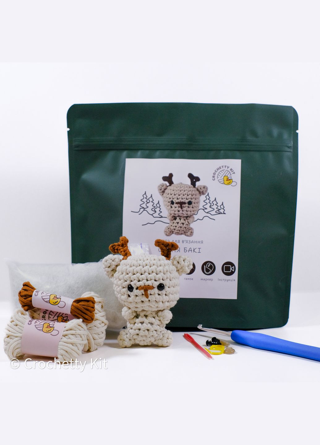 Олень Баки (набор) Crochetty Kit (331172754)