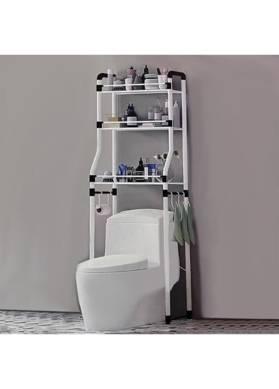 Полиця-стелаж підлогова над унітазом Toilet Rack No Brand 8823 (299079056)