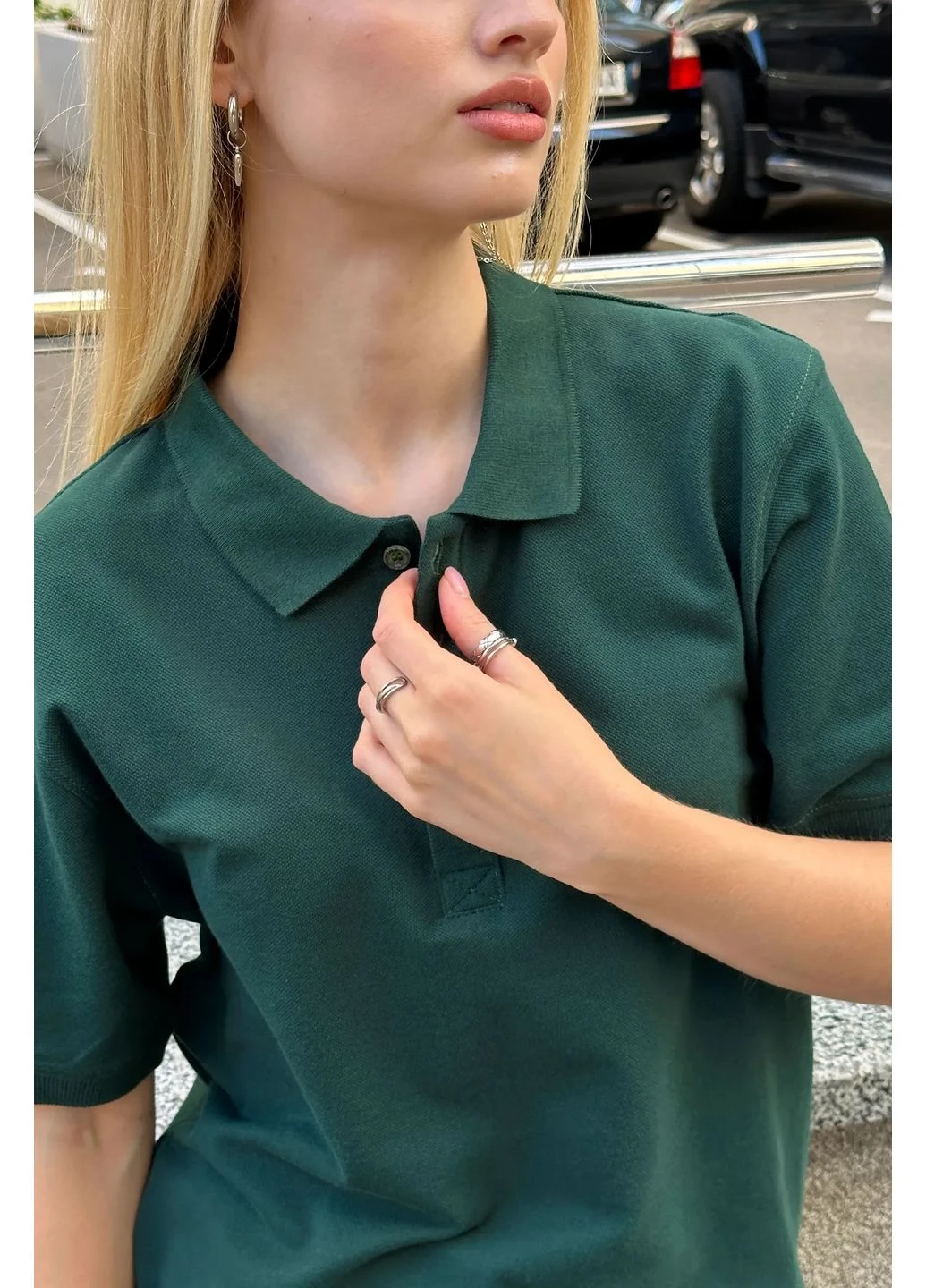 Жіноче поло vers.2 Haki Taboo clothing company (389627417)