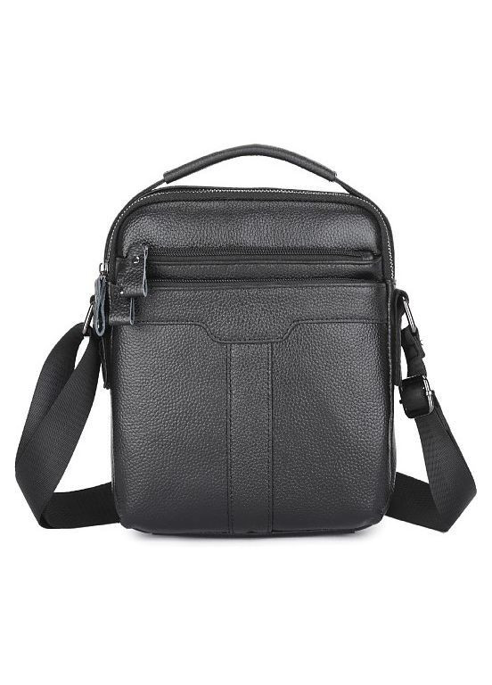 Шкіряна барсетка чоловіча з ручкой Qvant 2218 - Чорна Tiding Барсетка (366889756)