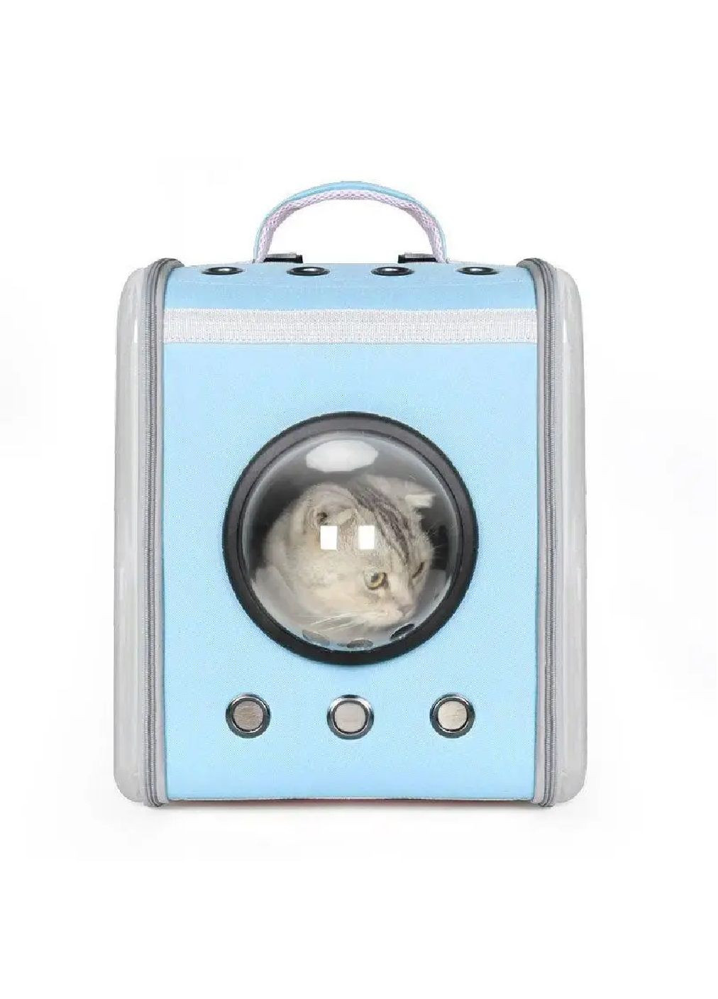 Рюкзак переноска для транспортировки животных кошек собак с прозрачными стенками вентиляцией 39x30x30 см (477234-Prob) Голубой Unbranded (295898145)