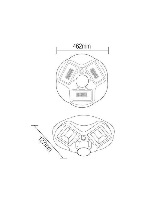 Світильник вуличний консольний на сонячній батареї LED "COMBAT-200" 200 W Horoz Electric (346087632)