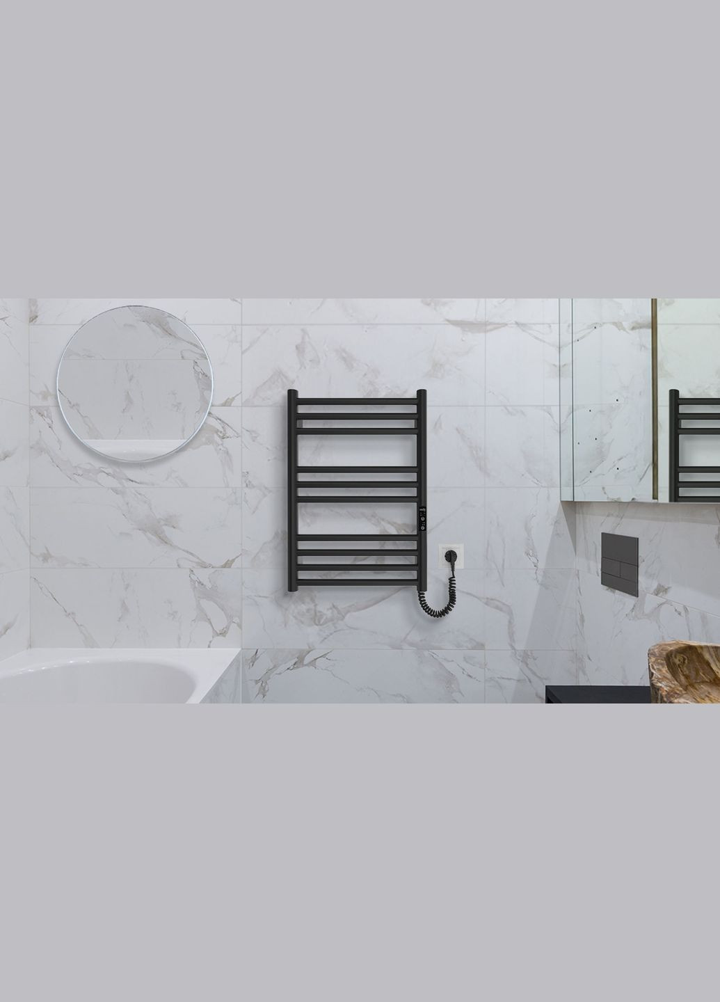 Рушникосушка електрична Greenwich, 570х430х80мм, таймер-регулятор, сталь, Hygge Family (316391307)