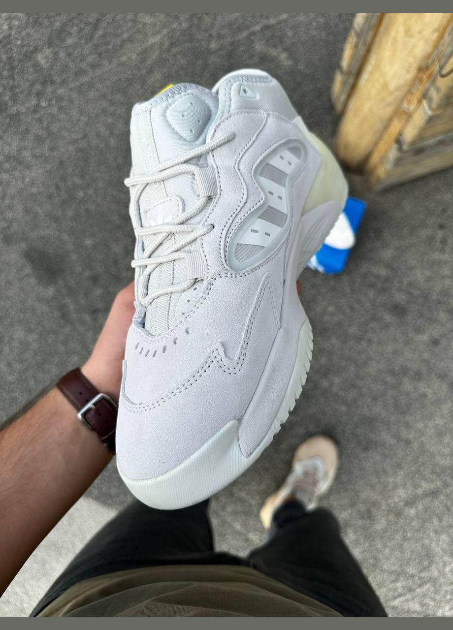 Светло-серые демисезонные мужские кроссовки No Brand