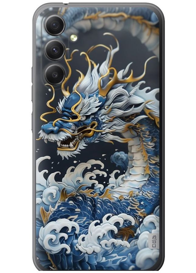 Силіконовий чохол 'Водяний дракон' для Endorphone Samsung Galaxy A34 A346E (291420128)