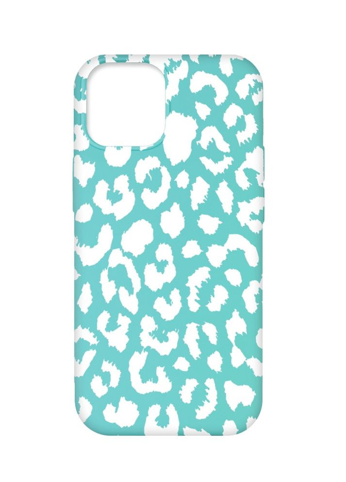 Матовий бірюзовий чохол на Apple iPhone 12 Pro Max:: Леопардовий принт Білий (принт 375) Creative (355402091)