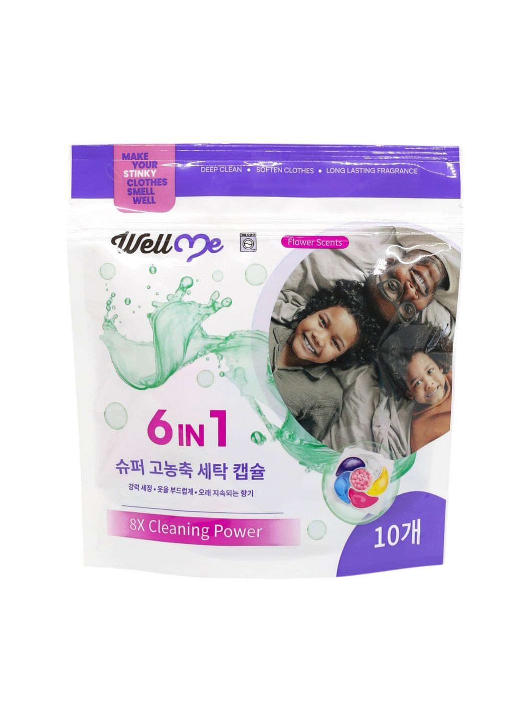 Капсулы для стирки Universal 6в1 10 шт WellMe (361244205)